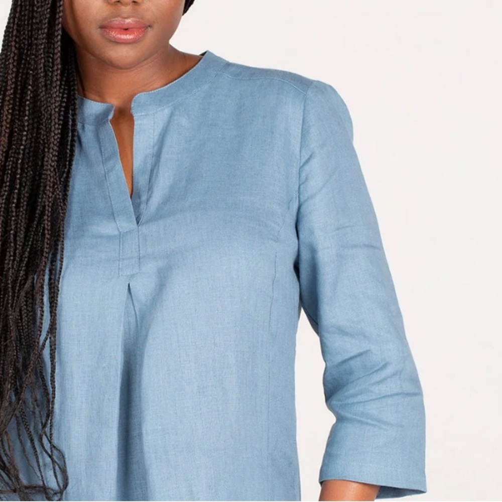 Loro Piana Linen Tunic Blouse